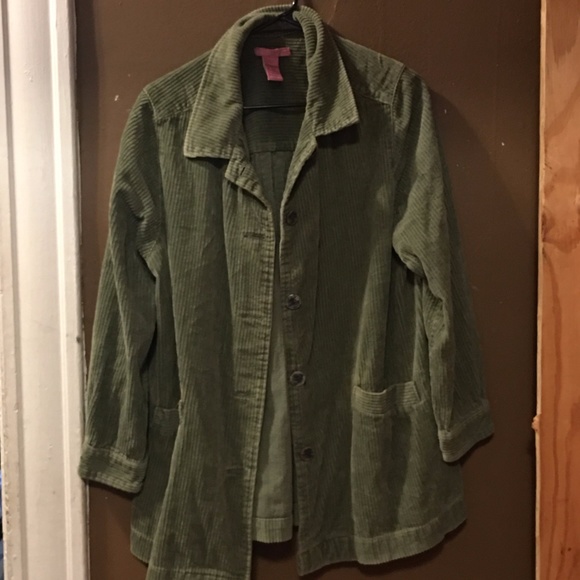 Woman Within Corduroy Button Down Jacket - Picture 1 of 2